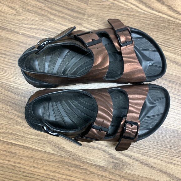 Birkenstock Birki's Haiti Copper Slingback Milano Sandals Slide Size 38 Womens 7 - Picture 8 of 12